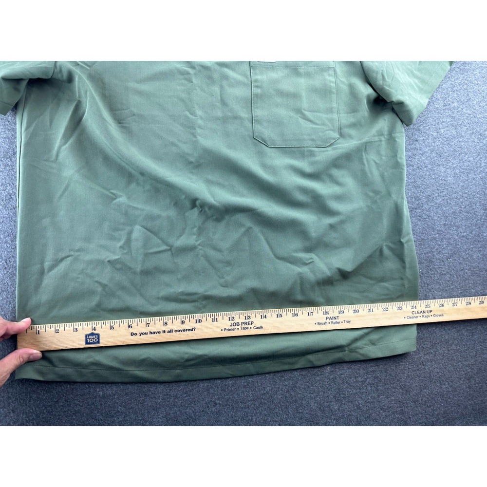 FIGS‎ Scrub Top Mens Sz 2XL Green Leon Technical Collection V-Neck Pocket FM1500 - Picture 13 of 16